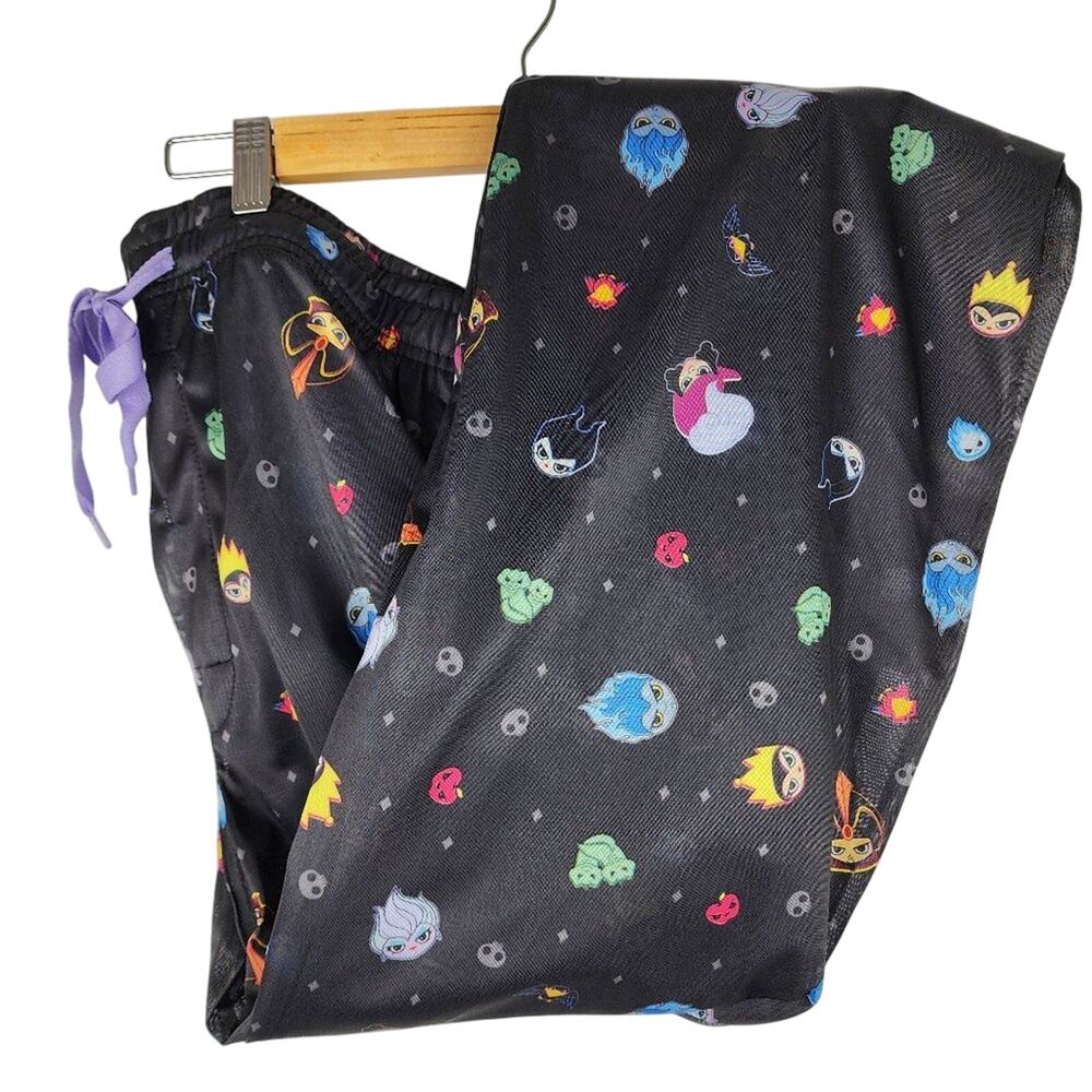 Disney Villains Chibi Portraits Allover Print Sleep Pants Large